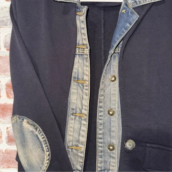 Baci Italy Mixed-Media Blazer Jacket – Size M - Picture 5 of 6